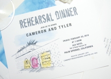 Ace Hotel Palm Springs Rehearsal Dinner Invitations