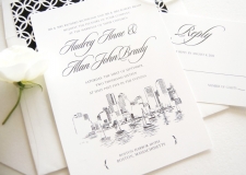 Boston Skyline Wedding Invitations