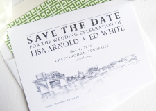 Chattanooga Skyline Save the Date Cards