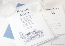 Memphis Skyline Wedding Invitations
